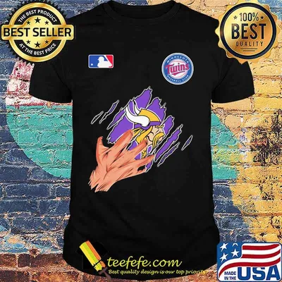 Scratch minnesota vikings logo shirt