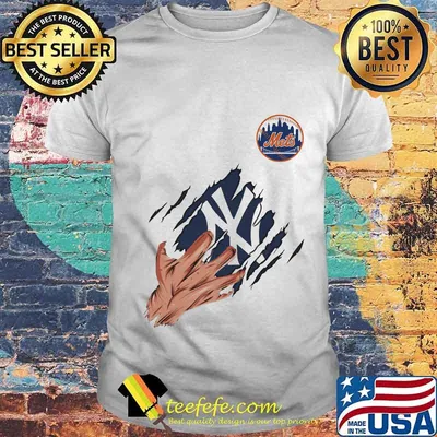 Scratch new york mets baseball logo shirt
