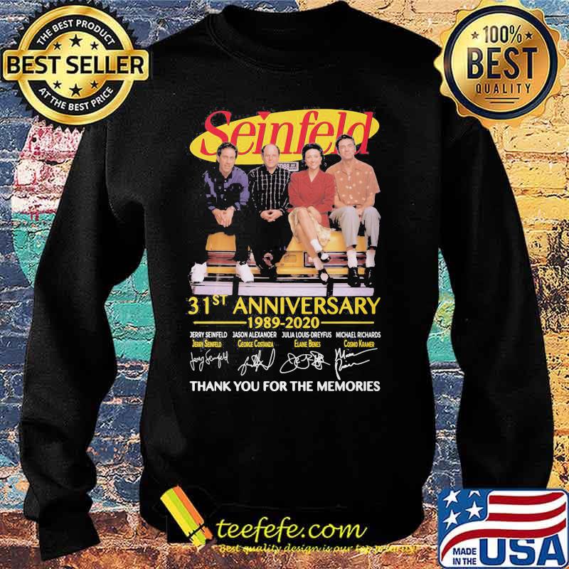 Seinfeld 31st anniversary 1989 2020 thank for the memories signatures s Sweater Seinfeld 31st anniversary 1989 2020 thank for the memories signatures s Sweater
