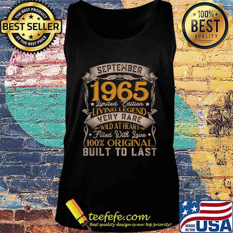 September 1965 Vintage 55th Birthday Classic 55 Years Old T-Shirt Tank top September 1965 Vintage 55th Birthday Classic 55 Years Old T-Shirt Tank top