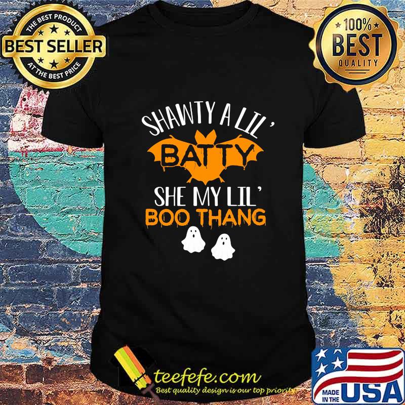 Shawty a lil batty she my lil boo thang happy halloween shirt