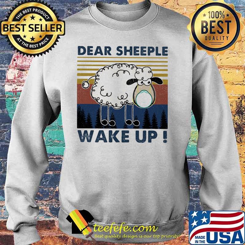 Sheep dear sheeple wake up vintage retro s Sweater Sheep dear sheeple wake up vintage retro s Sweater