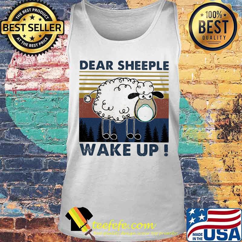 Sheep dear sheeple wake up vintage retro s Tank top Sheep dear sheeple wake up vintage retro s Tank top
