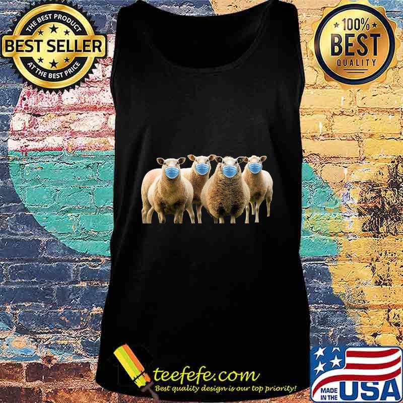 Sheep Wearing Mask Anti-Mask T-Shirt Tank top Sheep Wearing Mask Anti-Mask T-Shirt Tank top