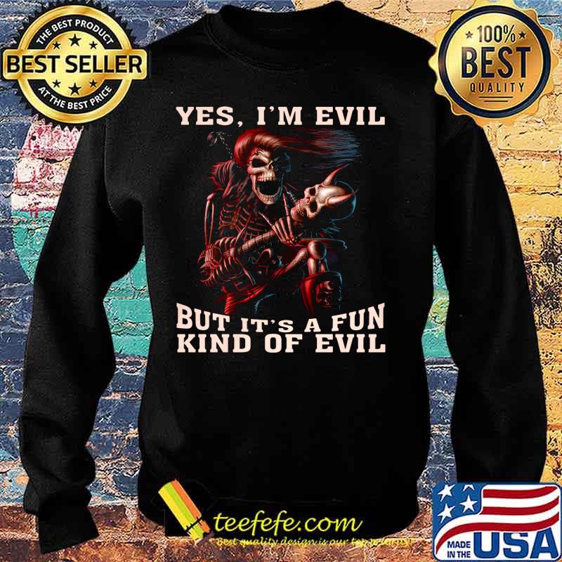 Skeleton satan yes i'm devil but it's a fun kind of evil s Sweater Skeleton satan yes i'm devil but it's a fun kind of evil s Sweater