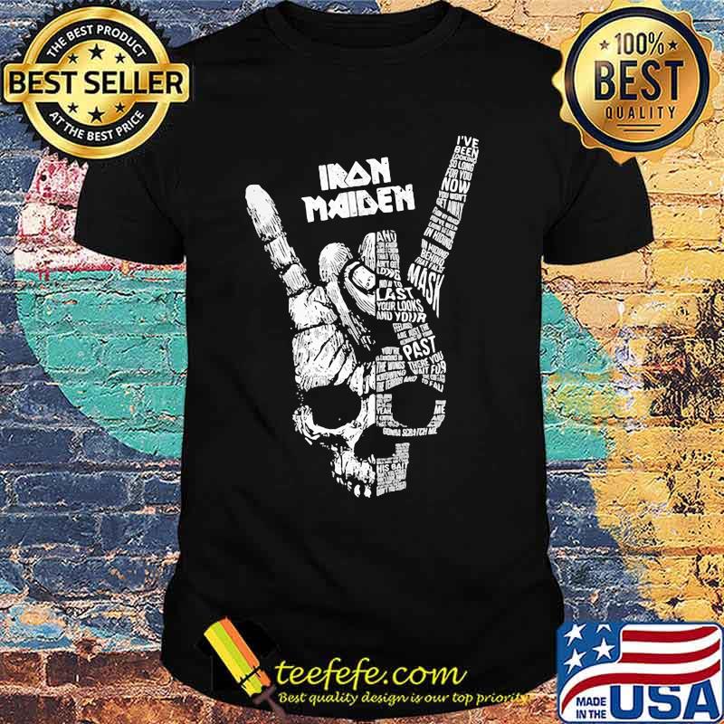 Skull hand iron maiden vintage shirt