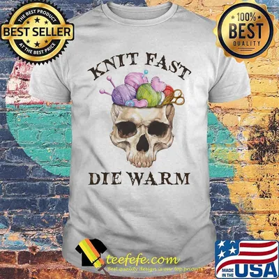 Skull knit fast die warm shirt