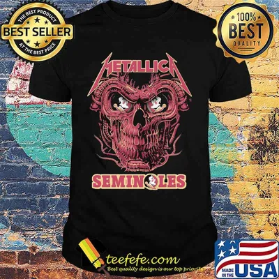 Skull metallica band florida seminoles shirt
