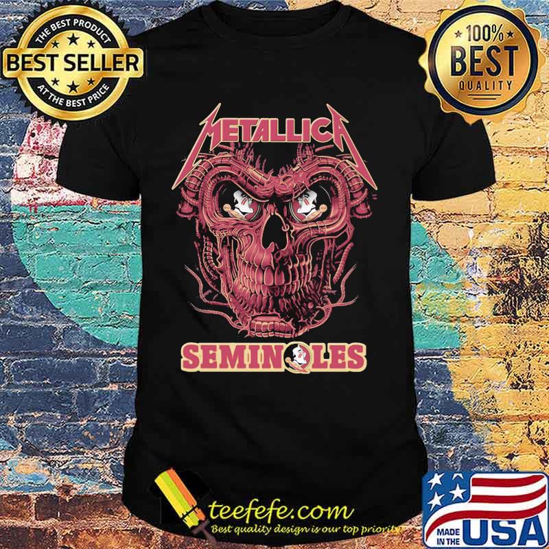 Skull metallica band florida seminoles shirt