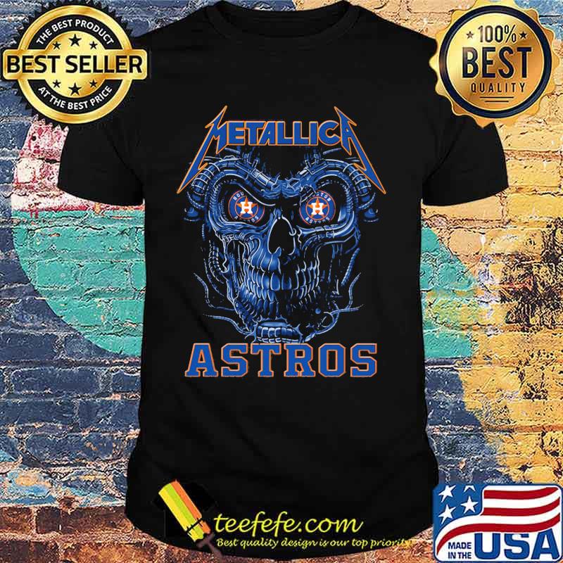 Skull metallica houston astros shirt
