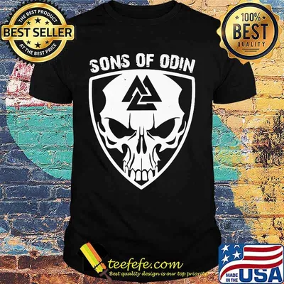 Skull valhalla sons of odin shirt