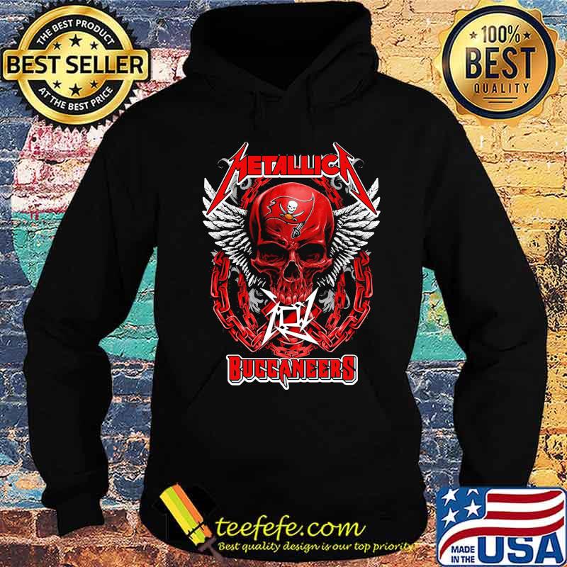 Skull wings metallica tampa bay buccaneers s Hoodie Skull wings metallica tampa bay buccaneers s Hoodie