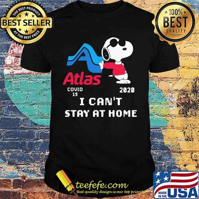 Snoopy atlas covid-19 2020 i can't stay at home shirt