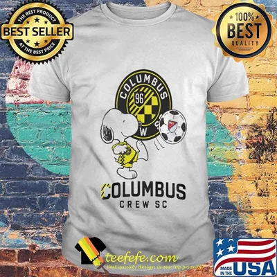 Snoopy columbus crew sc soccer shirt