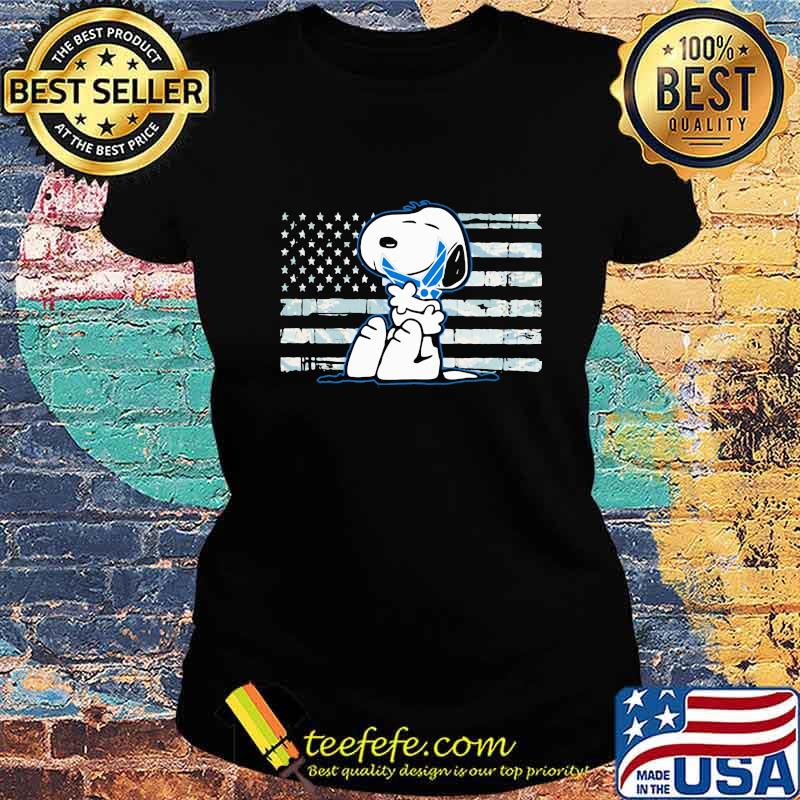 Snoopy hug pride american flag s Ladies tee Snoopy hug pride american flag s Ladies tee