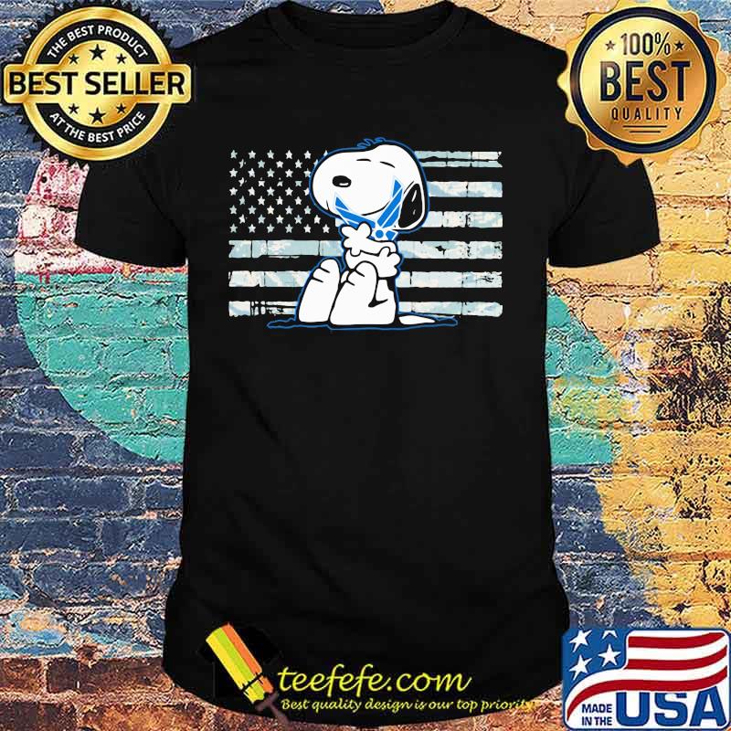 Snoopy hug pride american flag shirt