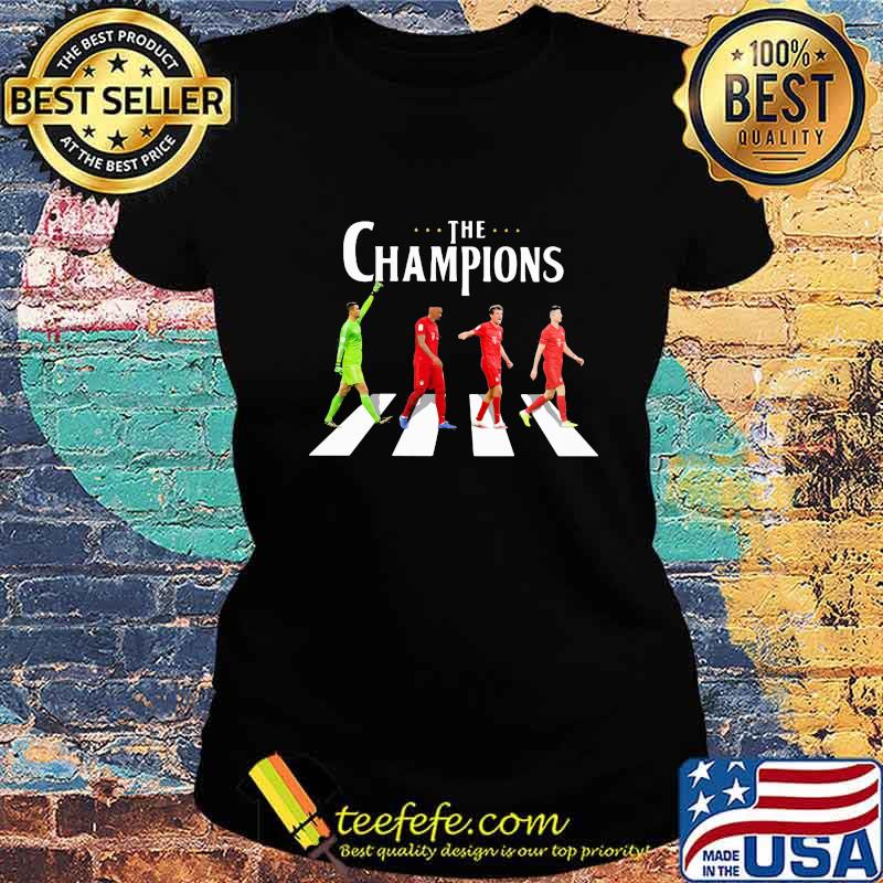 Soccer the champions crossing the line s Ladies tee Soccer the champions crossing the line s Ladies tee