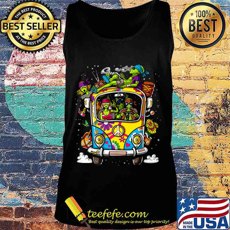 Space Aliens Hippie Van Stoner Weed Psychedelic Festival Premium T-Shirt Tank top Space Aliens Hippie Van Stoner Weed Psychedelic Festival Premium T-Shirt Tank top