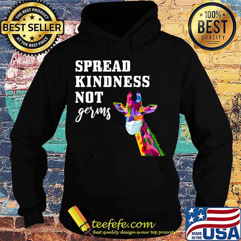 Spread Kindness Not Germs Cute Colorful Giraffe Lover Animal T-Shirt Hoodie Spread Kindness Not Germs Cute Colorful Giraffe Lover Animal T-Shirt Hoodie