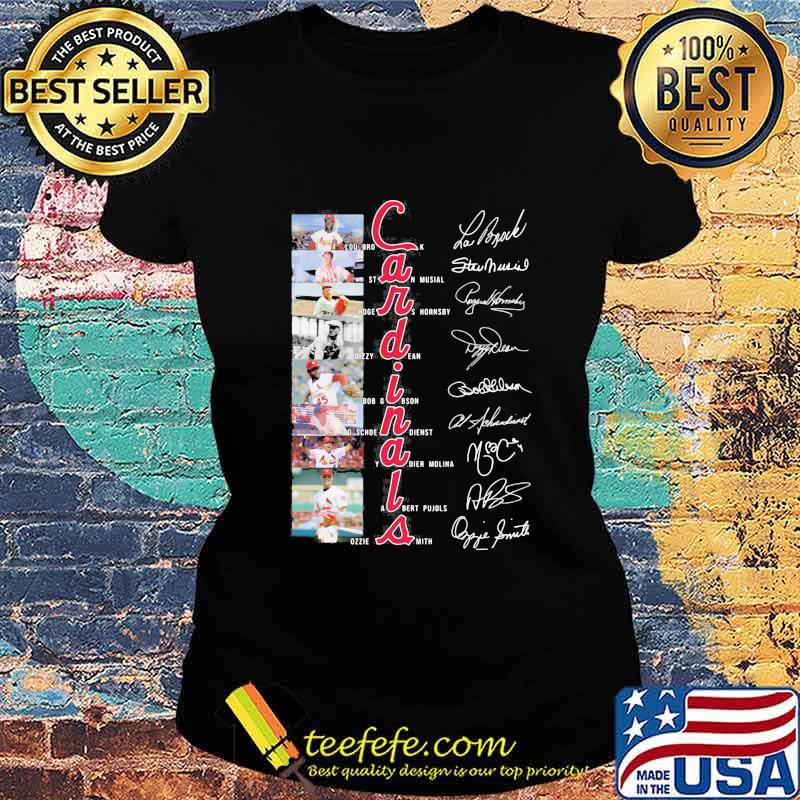 St.louis cardinals team baseball players signatures s Ladies tee St.louis cardinals team baseball players signatures s Ladies tee
