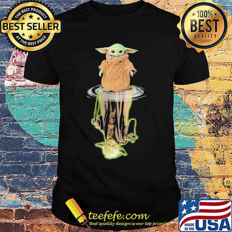 Star wars baby yoda water reflection shirt