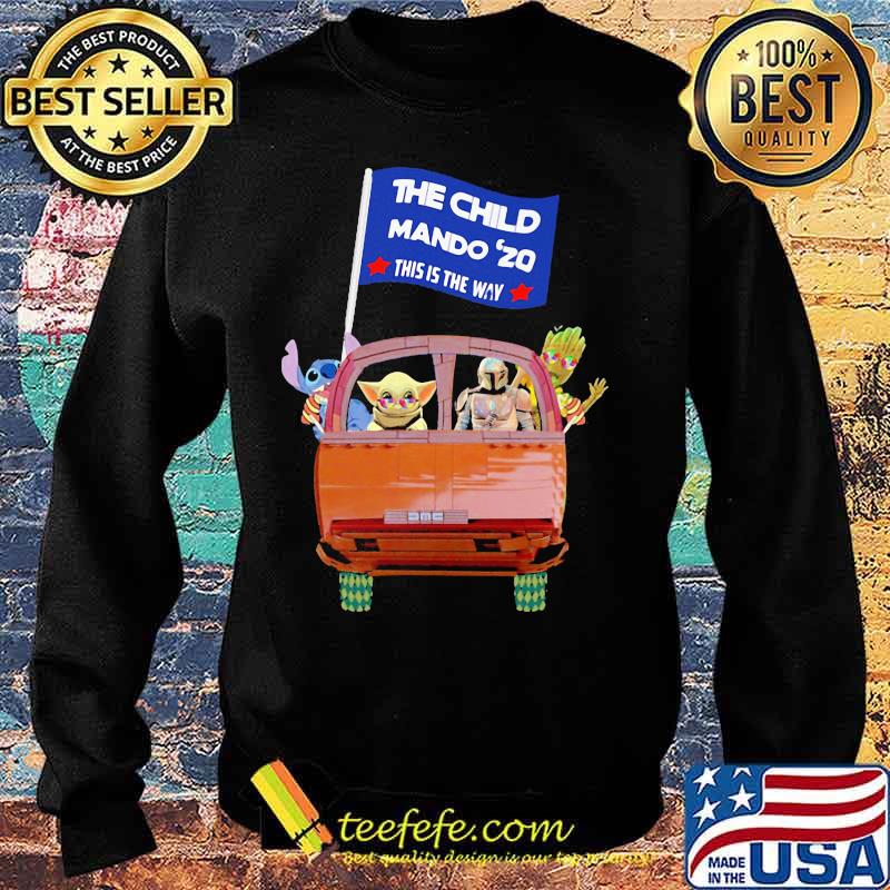 Star wars characters riding car the child mando 2020 this is the way s Sweater Star wars characters riding car the child mando 2020 this is the way s Sweater