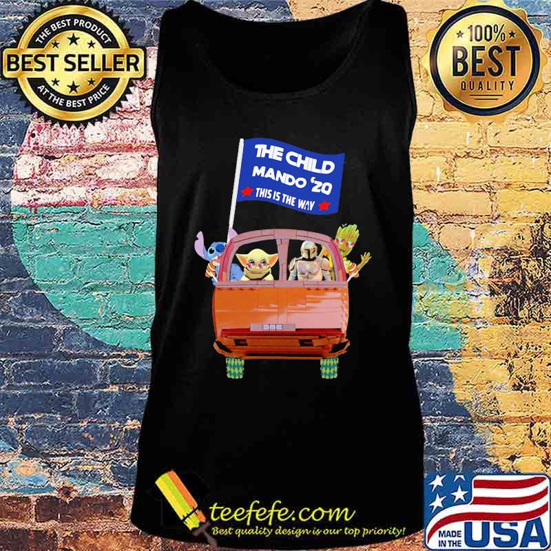 Star wars characters riding car the child mando 2020 this is the way s Tank top Star wars characters riding car the child mando 2020 this is the way s Tank top