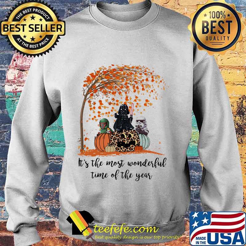 Star wars darth vader it's the most wonderful time of the year leaves tree pumpkins leopard s Sweater Star wars darth vader it's the most wonderful time of the year leaves tree pumpkins leopard s Sweater