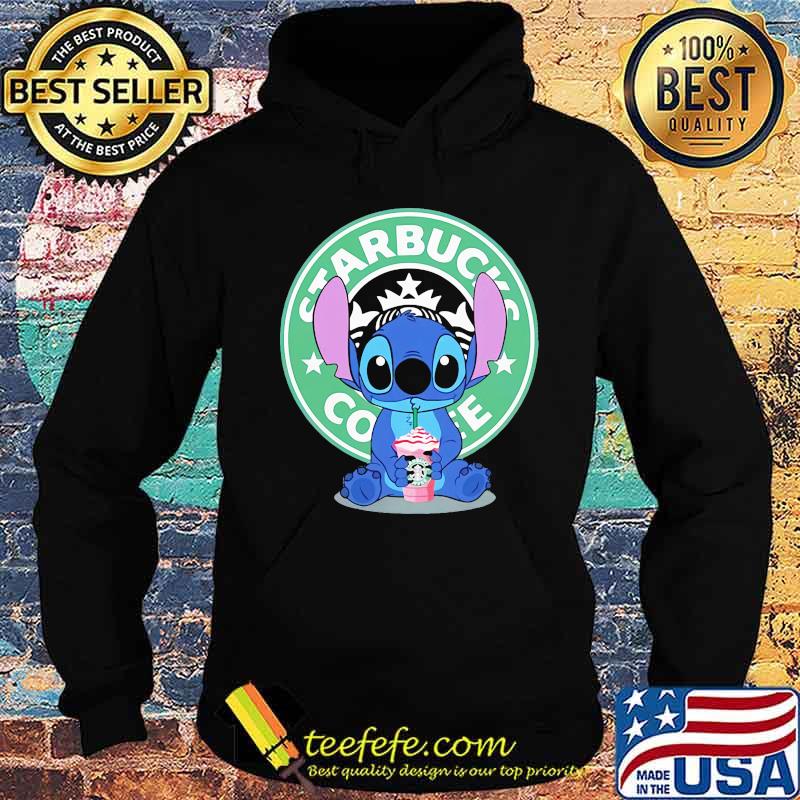 Stitch drinking starbucks coffee logo s Hoodie Stitch drinking starbucks coffee logo s Hoodie