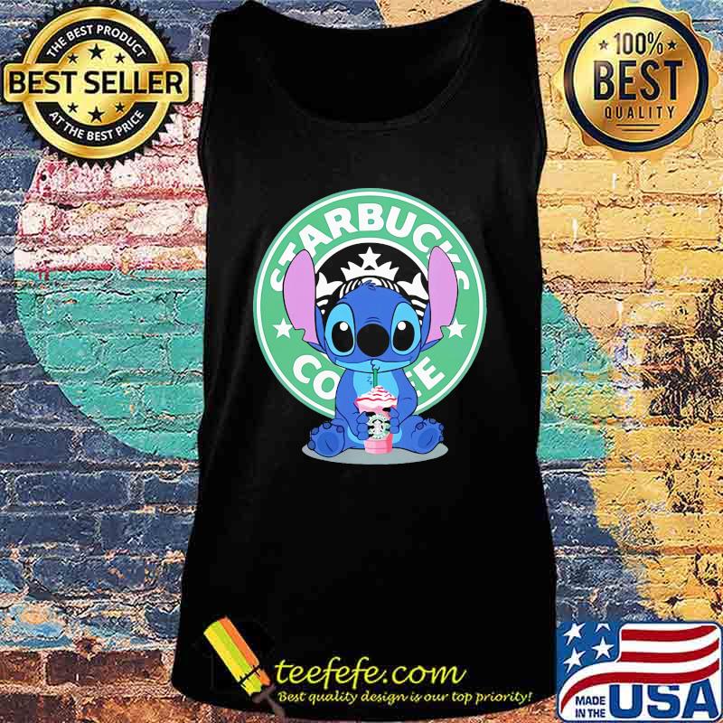 Stitch drinking starbucks coffee logo s Tank top Stitch drinking starbucks coffee logo s Tank top