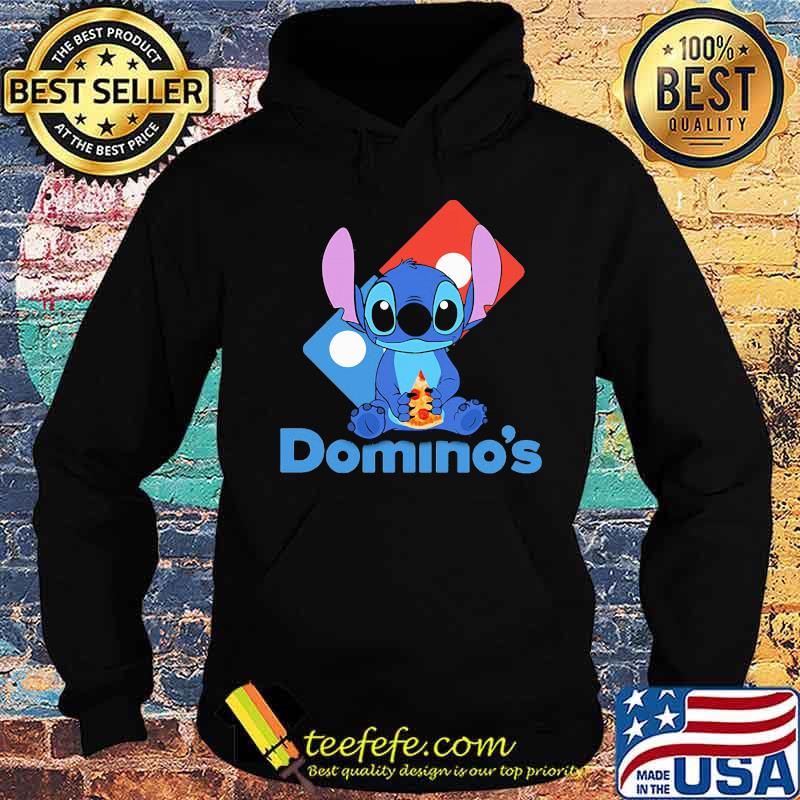 Stitch eating pizza domino's logo s Hoodie Stitch eating pizza domino's logo s Hoodie
