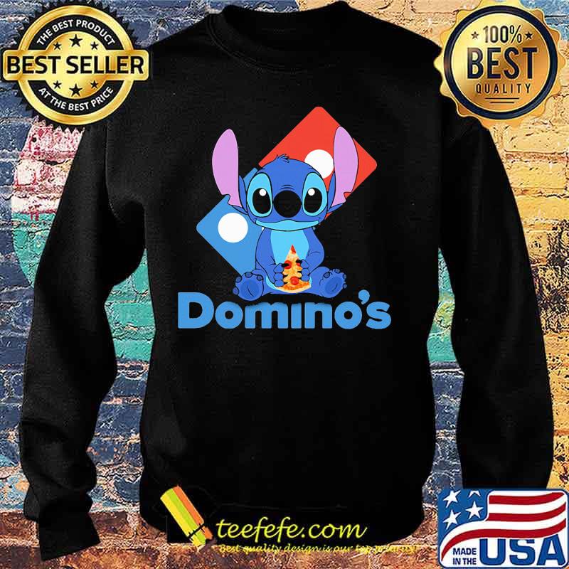 Stitch eating pizza domino's logo s Sweater Stitch eating pizza domino's logo s Sweater