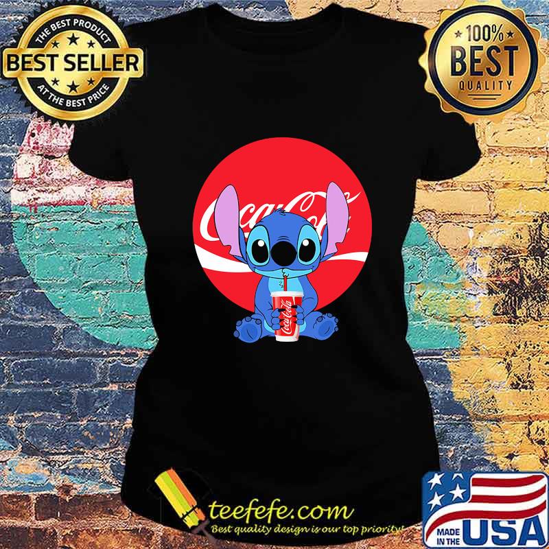 Stitch hug coca cola logo s Ladies tee Stitch hug coca cola logo s Ladies tee
