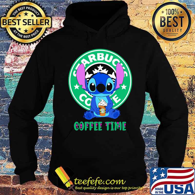 Stitch starbucks coffee logo time s Hoodie Stitch starbucks coffee logo time s Hoodie