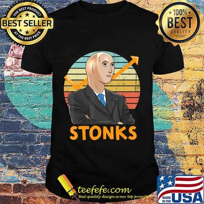 Stonks Guy Dank Meme Funny Stock Broker Stonks Guy Dank Meme T-Shirt