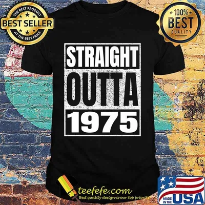 Straight Outta 1975 45th Birthday Gifts 45 Years Age Vintage Premium T-Shirt