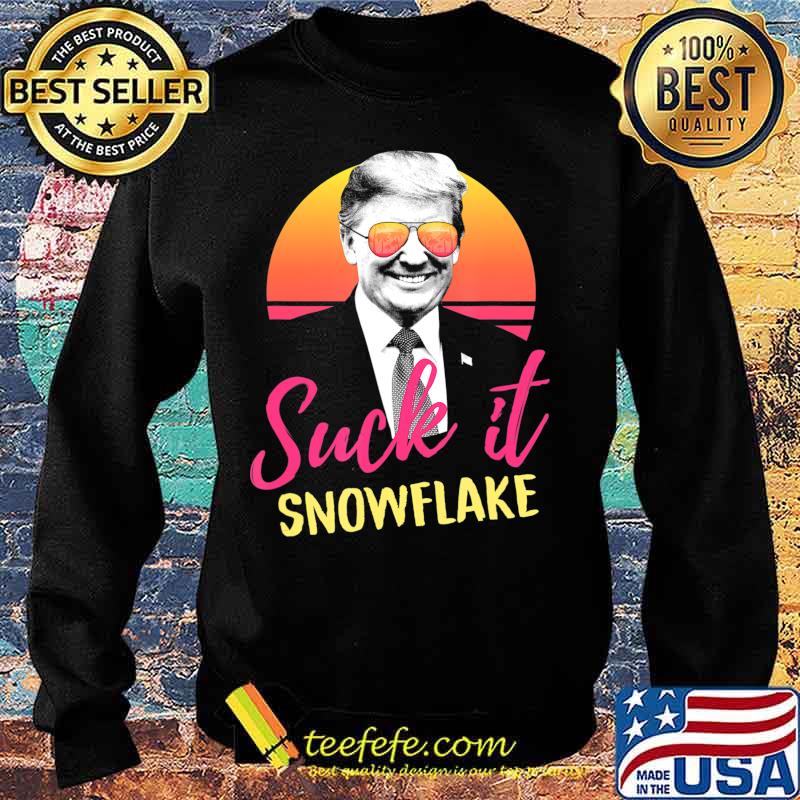 Suck It Snowflake Sunglasses Pro Trump 2020 Vintage Retro T-Shirt Sweater Suck It Snowflake Sunglasses Pro Trump 2020 Vintage Retro T-Shirt Sweater