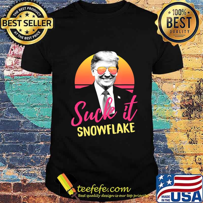 Suck It Snowflake Sunglasses Pro Trump 2020 Vintage Retro T-Shirt Suck It Snowflake Sunglasses Pro Trump 2020 Vintage Retro T-Shirt