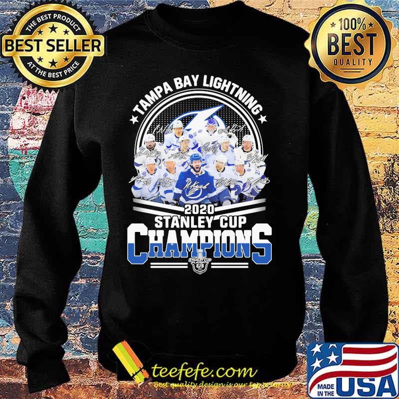 Tampa bay lightning 2020 stanley cup champions signatures s Sweater Tampa bay lightning 2020 stanley cup champions signatures s Sweater
