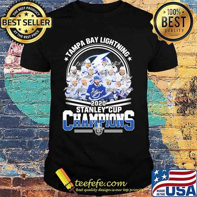 Tampa bay lightning 2020 stanley cup champions signatures shirt