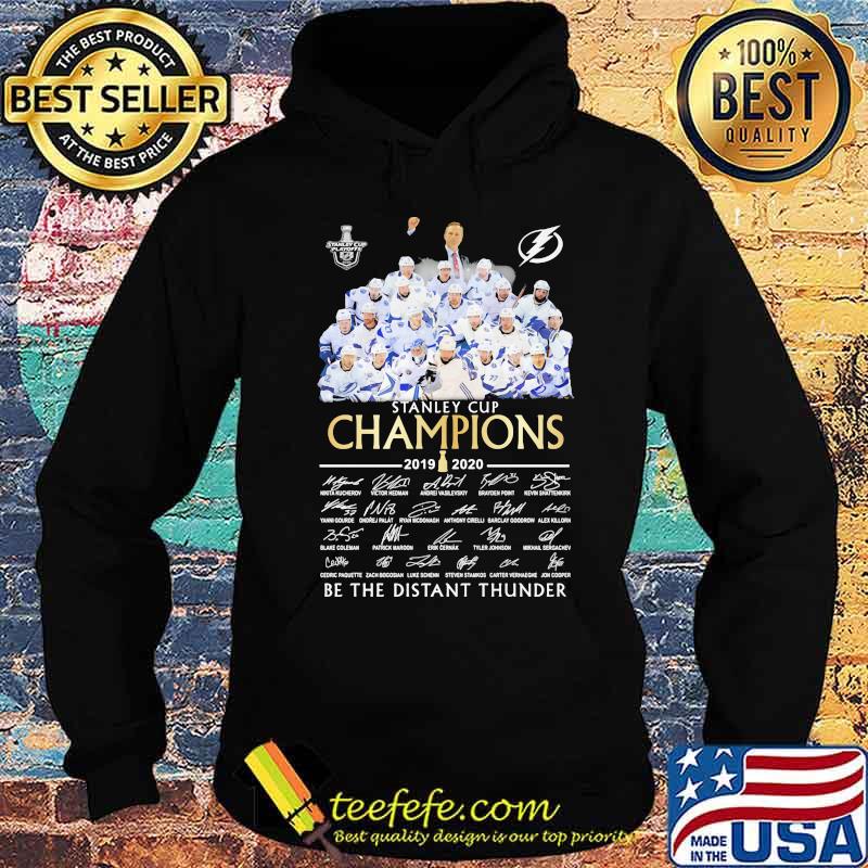 Tampa bay lightning stanley cup champions 2020 be the thunder signatures s Hoodie Tampa bay lightning stanley cup champions 2020 be the thunder signatures s Hoodie