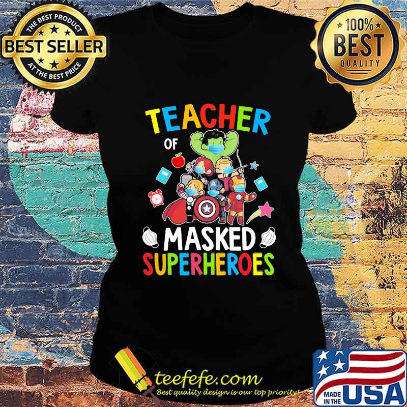 Teacher masked superheroes marvel s Ladies tee Teacher masked superheroes marvel s Ladies tee