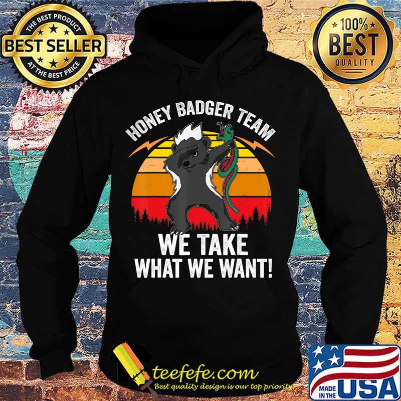 Team Honey Badger Shirt Gift For Dabbing Animal Lover Retro T-Shirt Hoodie Team Honey Badger Shirt Gift For Dabbing Animal Lover Retro T-Shirt Hoodie
