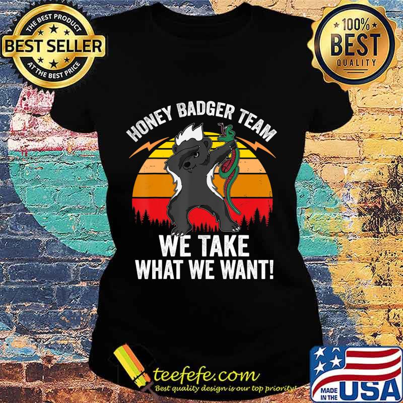 Team Honey Badger Shirt Gift For Dabbing Animal Lover Retro T-Shirt Ladies tee Team Honey Badger Shirt Gift For Dabbing Animal Lover Retro T-Shirt Ladies tee