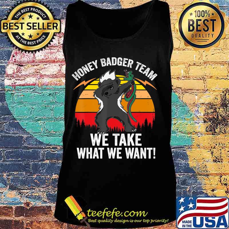 Team Honey Badger Shirt Gift For Dabbing Animal Lover Retro T-Shirt Tank top Team Honey Badger Shirt Gift For Dabbing Animal Lover Retro T-Shirt Tank top