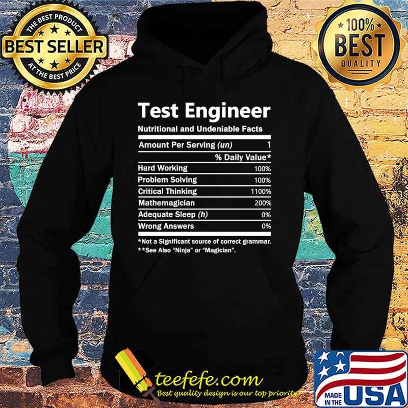 Test Engineer T Shirt - Nutrition Factors Gift Item Tee T-Shirt Hoodie Test Engineer T Shirt - Nutrition Factors Gift Item Tee T-Shirt Hoodie