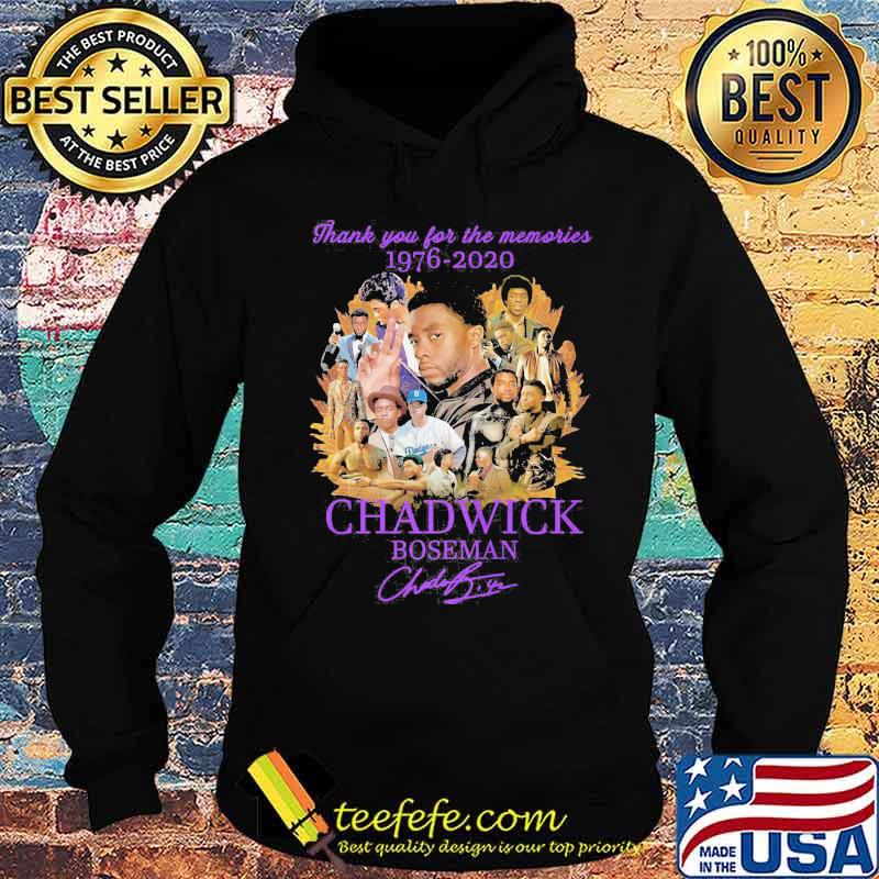 Thank you for the memories 1976 2020 chadwick boseman signature s Hoodie Thank you for the memories 1976 2020 chadwick boseman signature s Hoodie