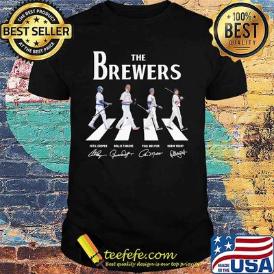 The brewers baseball crossing the line signatures shirt