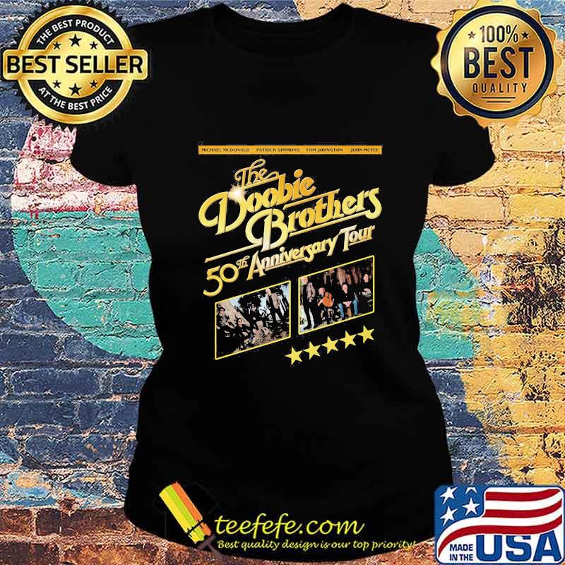 The doobie brothers 50th anniversary tour stars s Ladies tee The doobie brothers 50th anniversary tour stars s Ladies tee