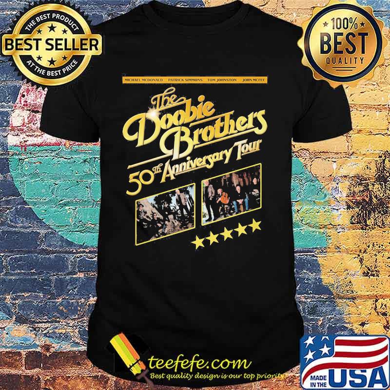 The doobie brothers 50th anniversary tour stars shirt The doobie brothers 50th anniversary tour stars shirt